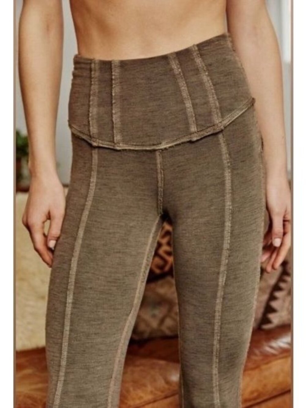 NWT Free People Movement Washed Green High Waist Leggings - Picture 4 of 16